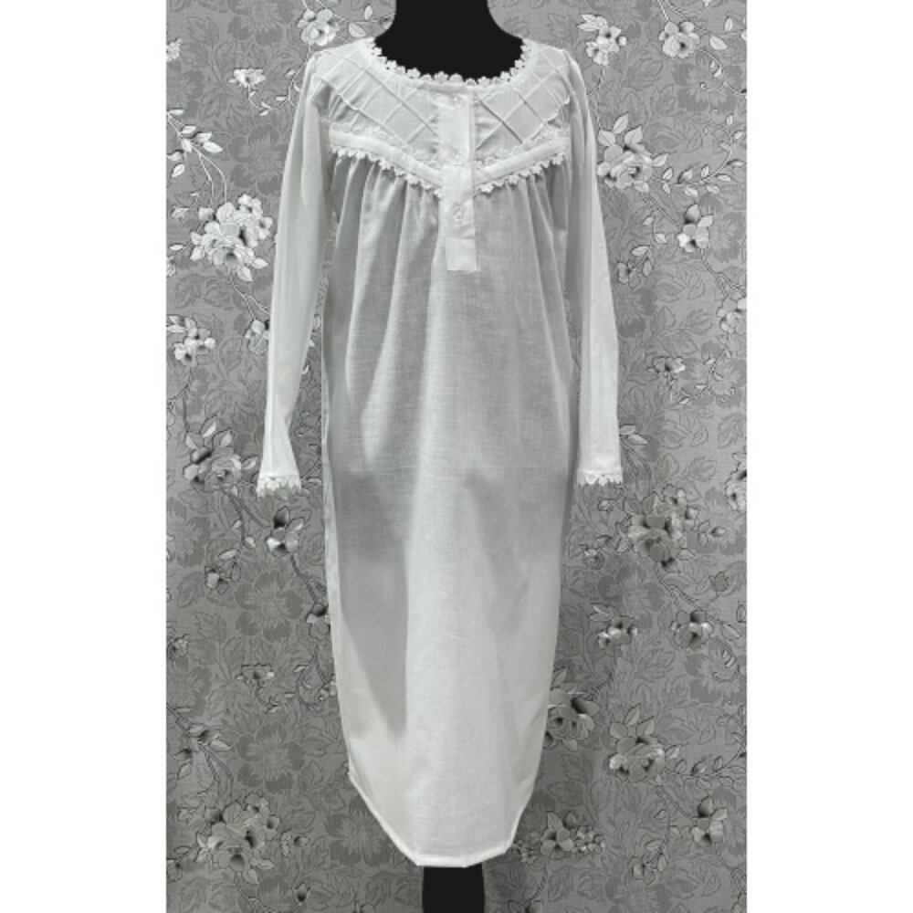 SoieRose Girls Long Sleeve Victorian Cotton Heirloom Dress – SR-1239